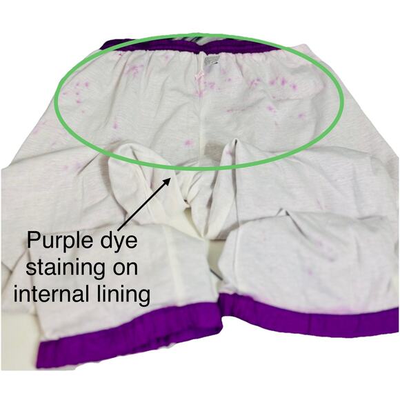 VTG 90s Lavon XL Track Suit Jacket Pants Windbreaker Retro Purple Teal Shiny Ski - Picture 14 of 16